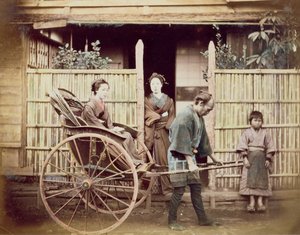 Signora in un risciò, c.1890